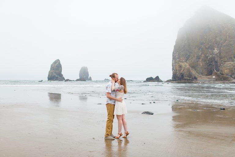Dylan & Rebekkah // Engagement Session at Cannon Beach