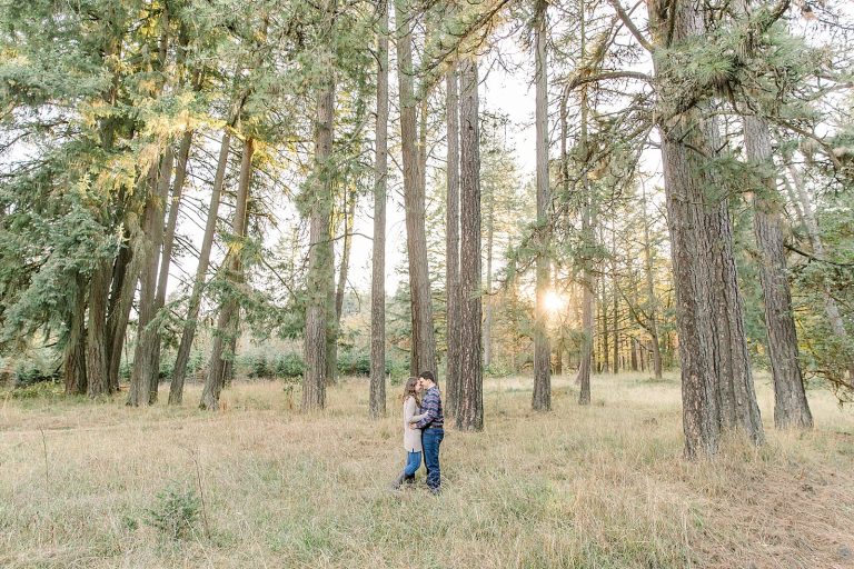 Brad & Annika // A Fall Engagement Session At Peavy Arboretum
