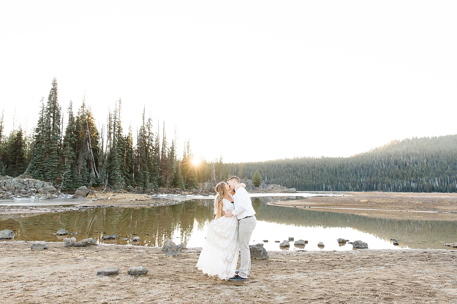 Couples Session Sparks Lake Bend Oregon