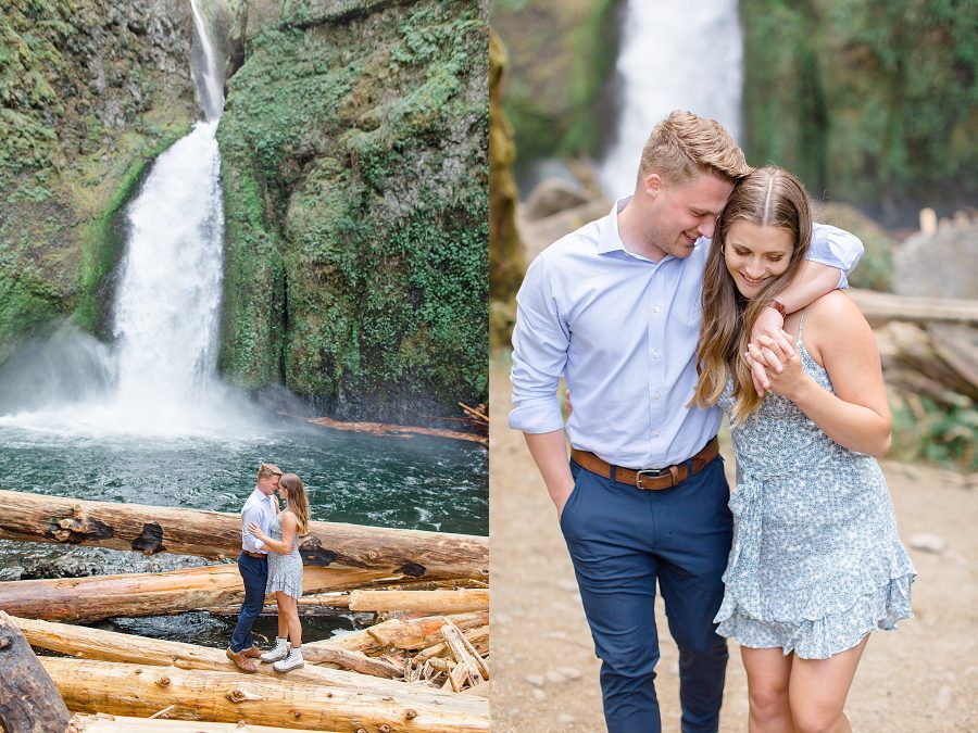 Wahclella Falls - Engagement Photos