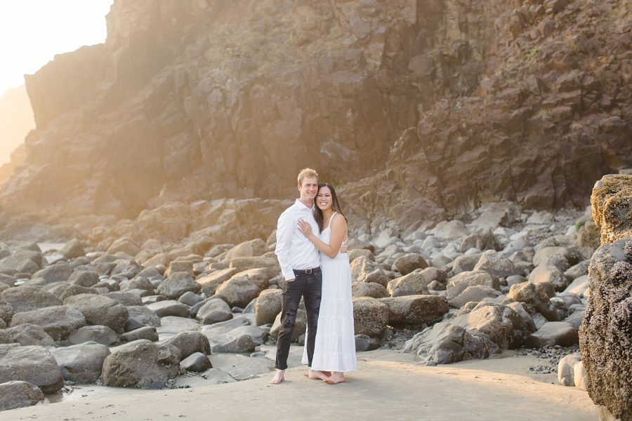 Ecola State Park Engagement Photo Session