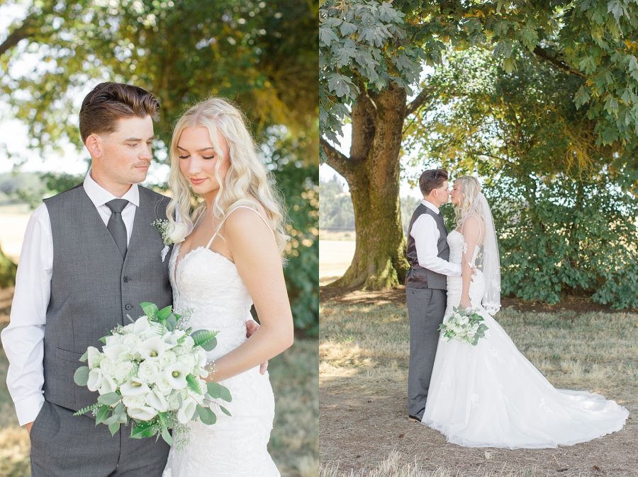 Fall White and Gold Wedding